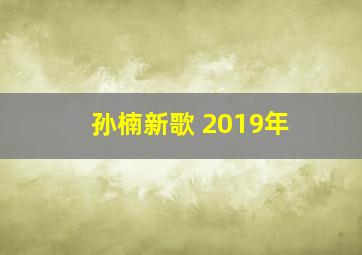 孙楠新歌 2019年